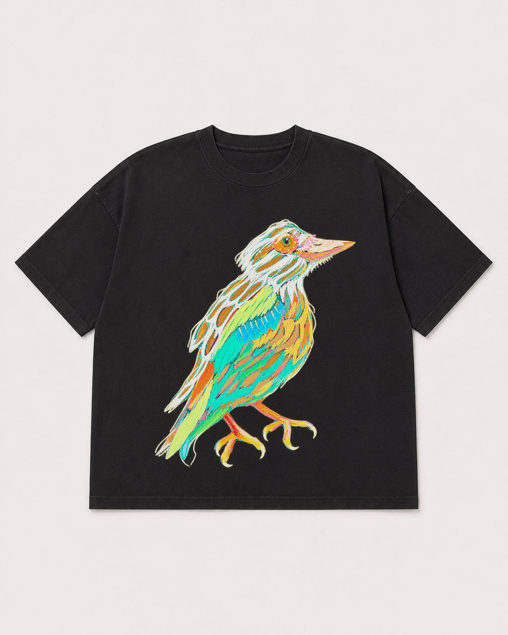 Mockup Boxy Heavyweight Tee Black product