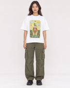 Mockup Boxy Heavyweight Tee White female full-body 02