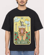 Mockup Boxy Heavyweight Tee Black male close-up 02