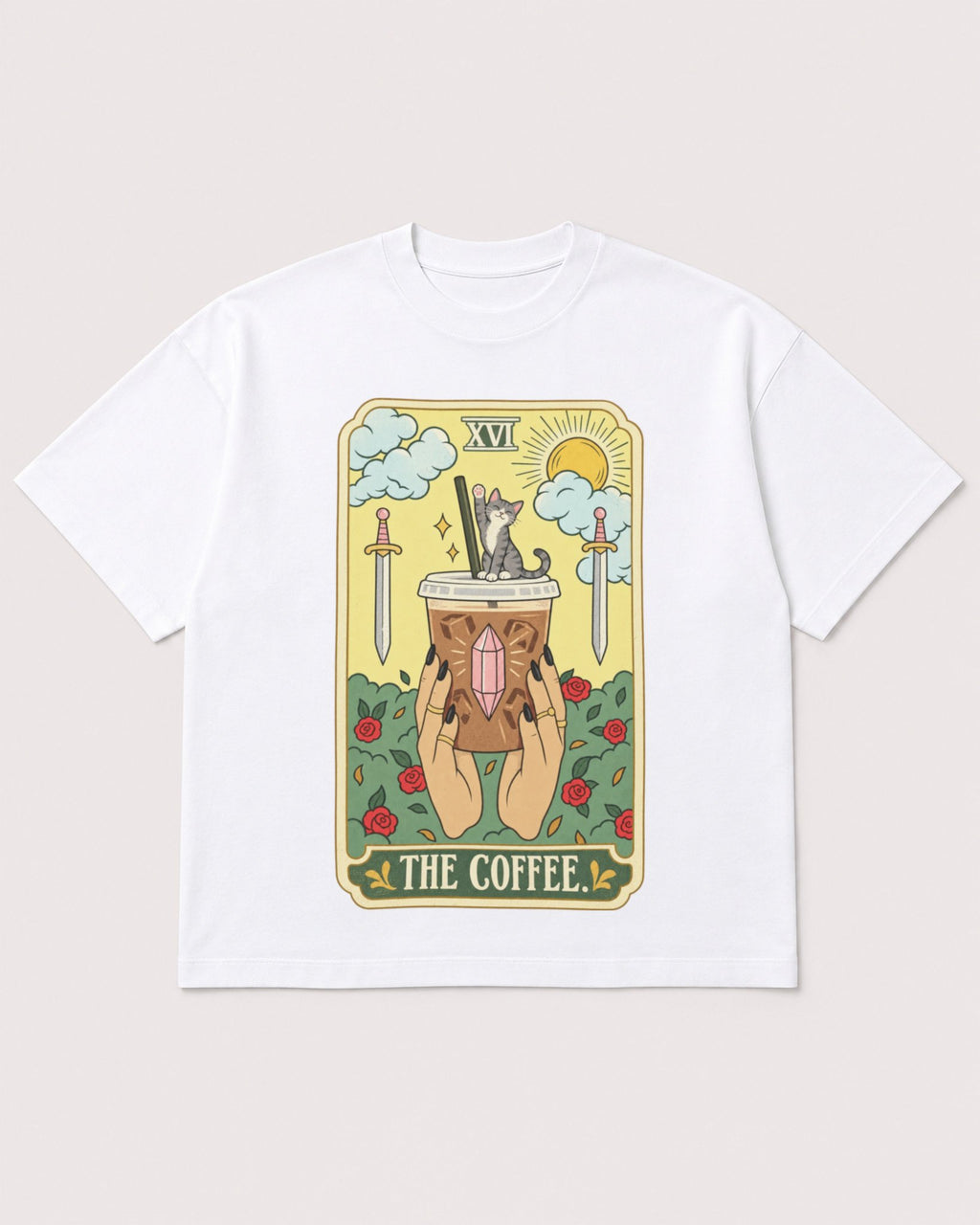 Mockup Boxy Heavyweight Tee White product