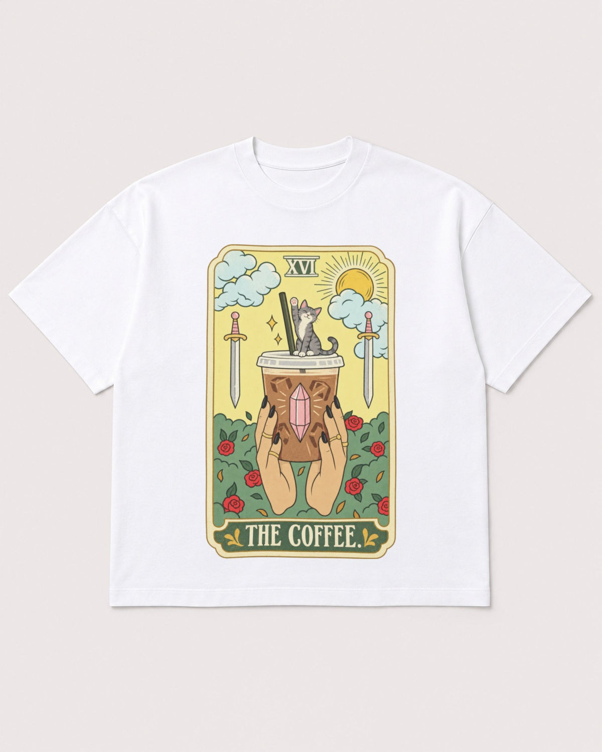 Mockup Boxy Heavyweight Tee White product