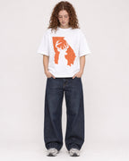 Mockup Boxy Heavyweight Tee White female full-body 09