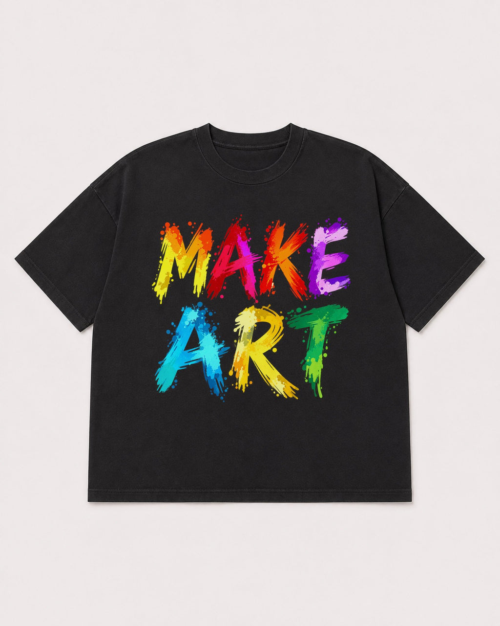 Mockup Boxy Heavyweight Tee Black product
