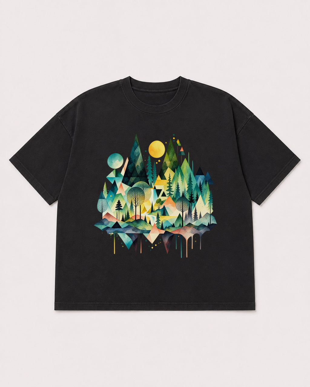 Mockup Boxy Heavyweight Tee Black product