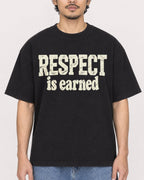 Mockup Boxy Heavyweight Tee Black male close-up 02