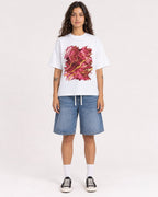 Mockup Boxy Heavyweight Tee White female full-body 06