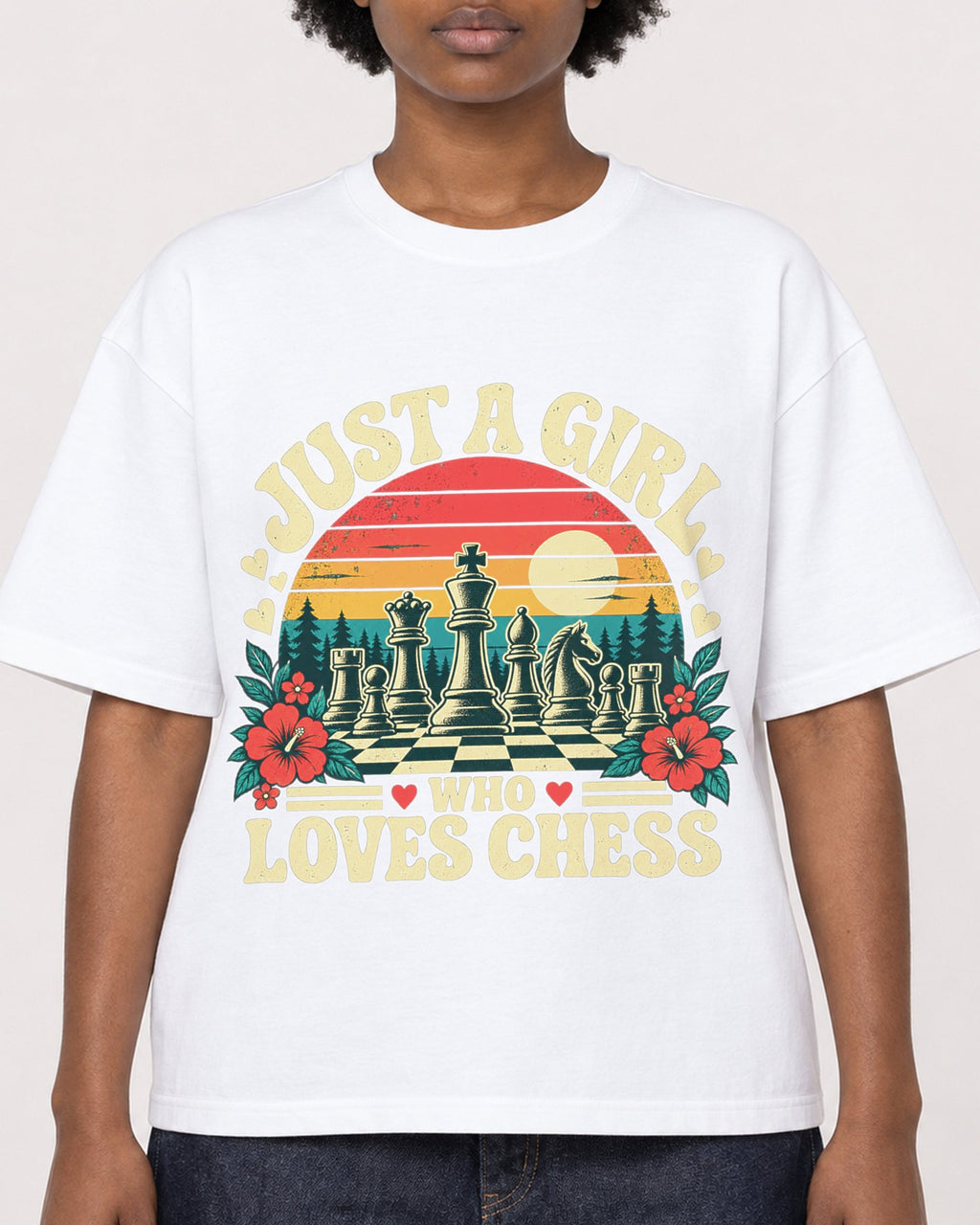 Mockup Boxy Heavyweight Tee White female close-up 14