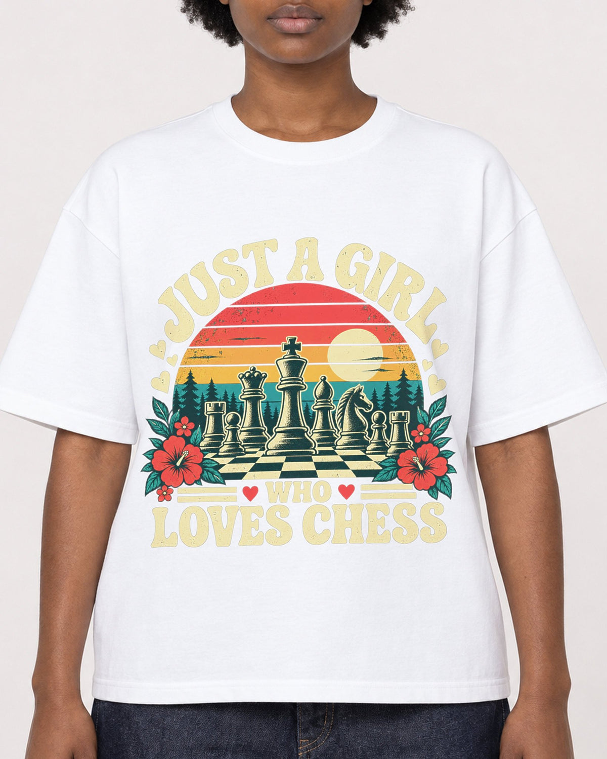 Mockup Boxy Heavyweight Tee White female close-up 14
