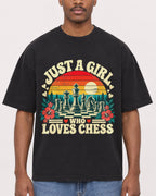 Mockup Boxy Heavyweight Tee Black male close-up 14
