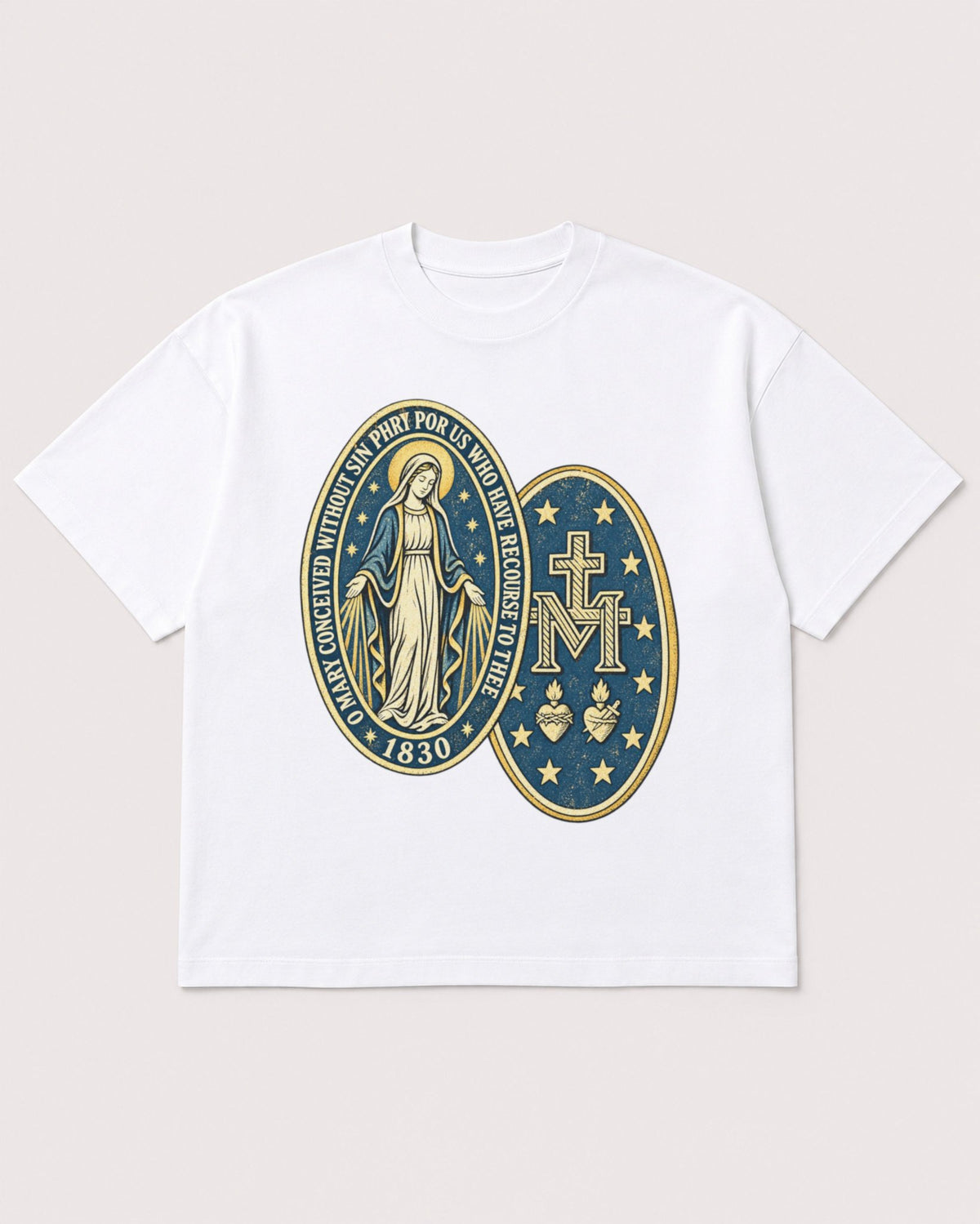 Mockup Boxy Heavyweight Tee White product