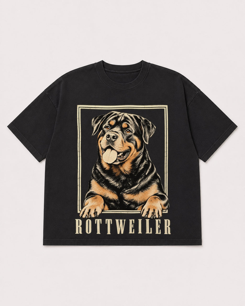 Mockup Boxy Heavyweight Tee Black product