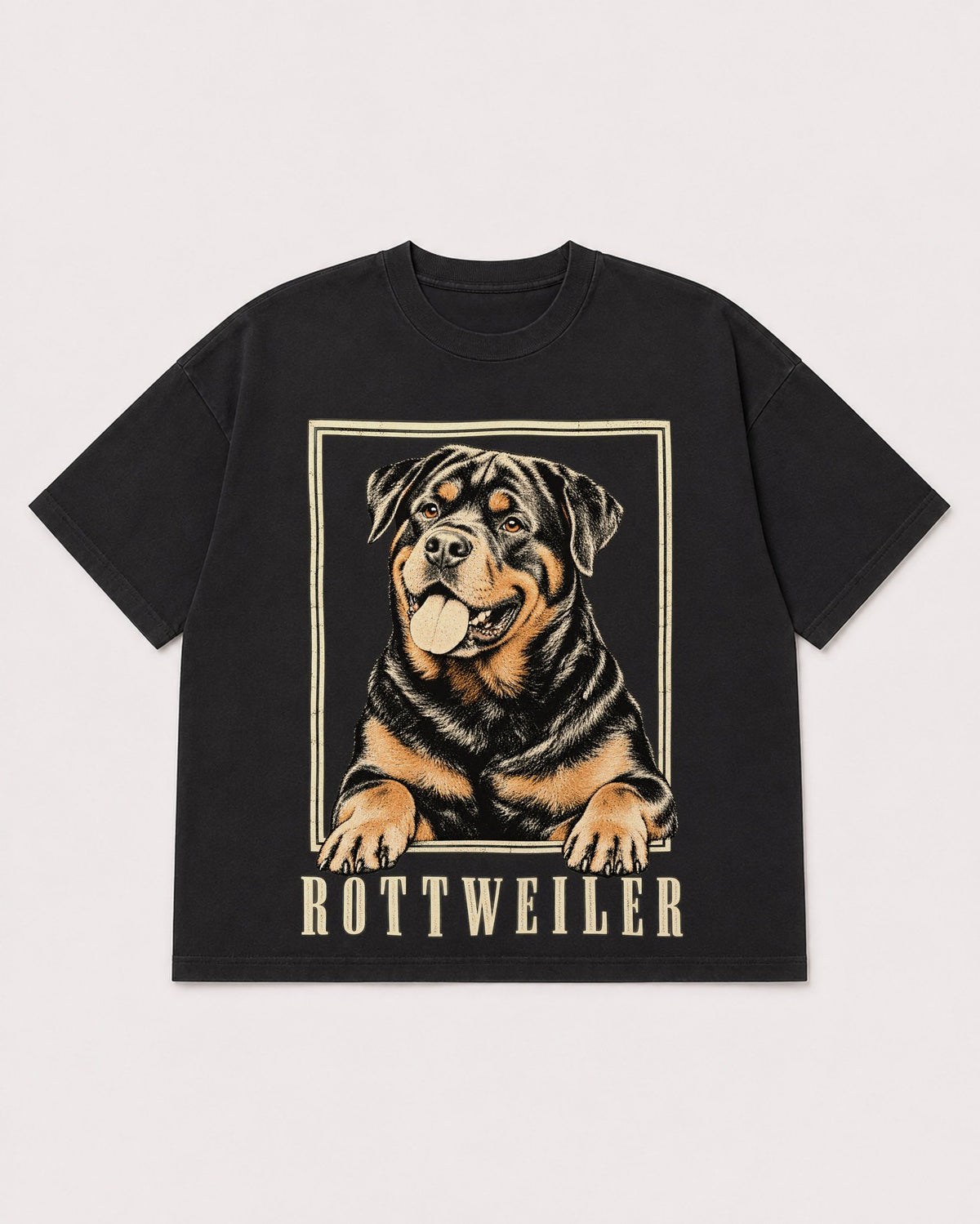 Mockup Boxy Heavyweight Tee Black product