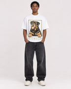 Mockup Boxy Heavyweight Tee White male full-body 05