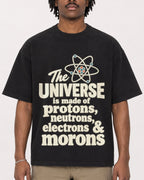 Mockup Boxy Heavyweight Tee Black male close-up 04