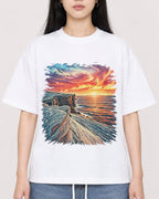 Mockup Boxy Heavyweight Tee White female close-up 01