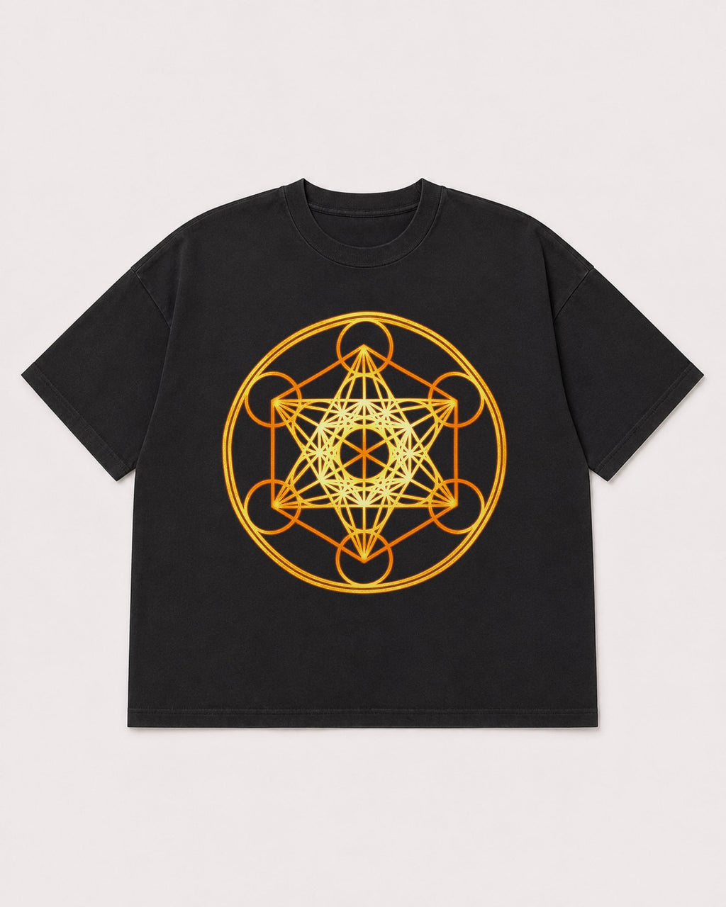 Mockup Boxy Heavyweight Tee Black product