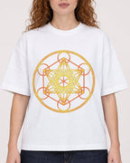 Mockup Boxy Heavyweight Tee White female close-up 09
