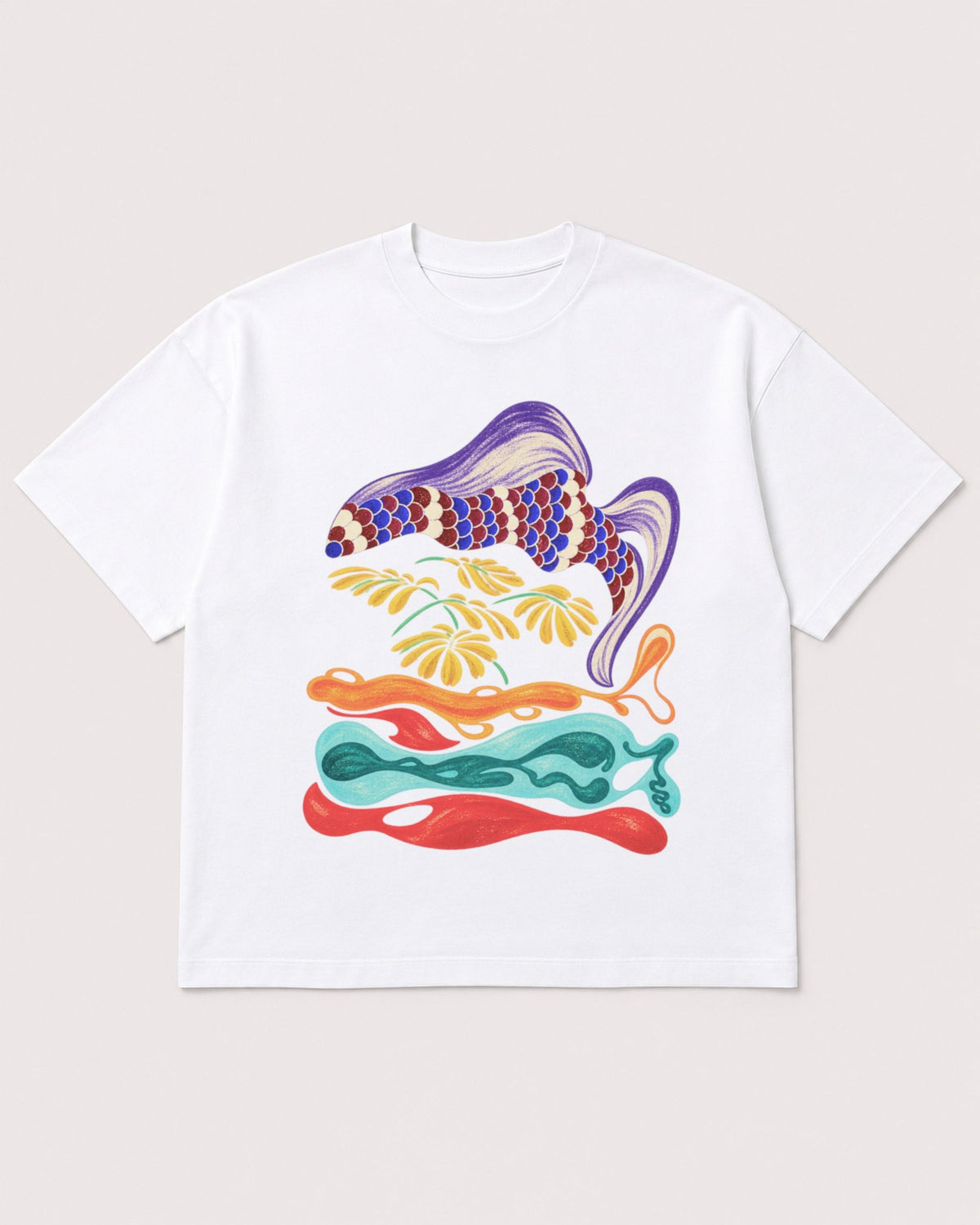 Mockup Boxy Heavyweight Tee White product