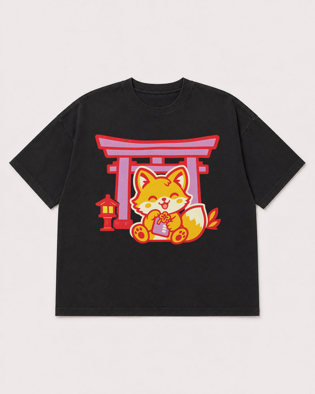 Mockup Boxy Heavyweight Tee Black product