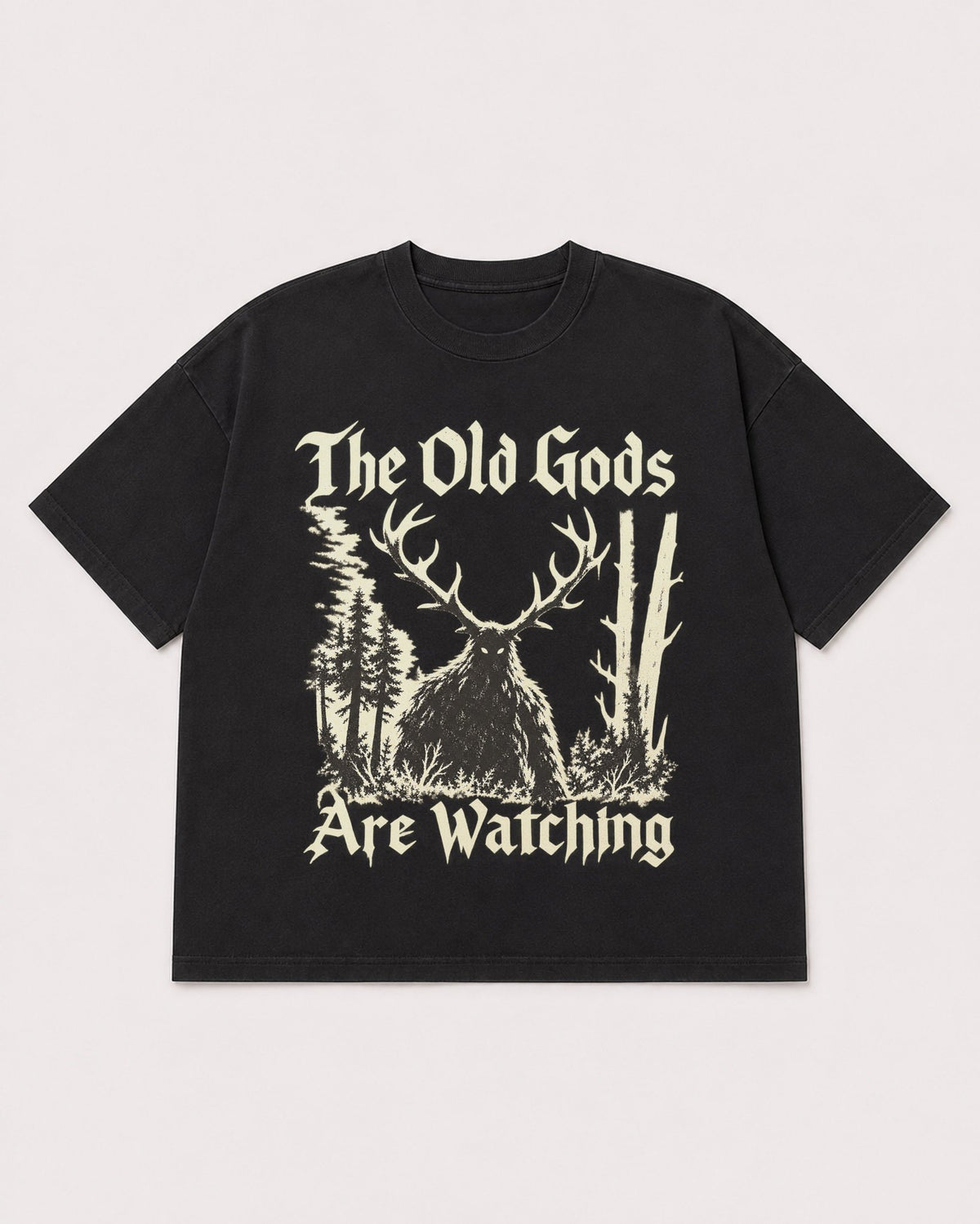Mockup Boxy Heavyweight Tee Black product