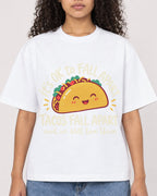 Mockup Boxy Heavyweight Tee White female close-up 10