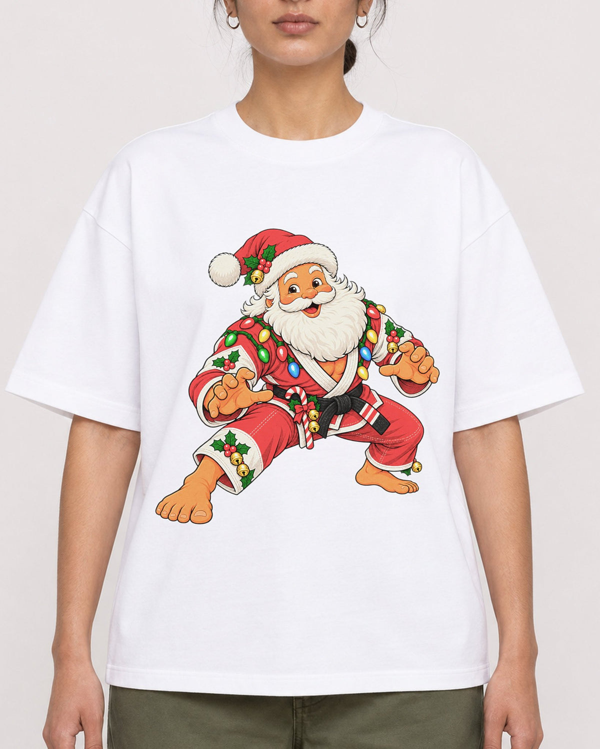 Mockup Boxy Heavyweight Tee White female close-up 17