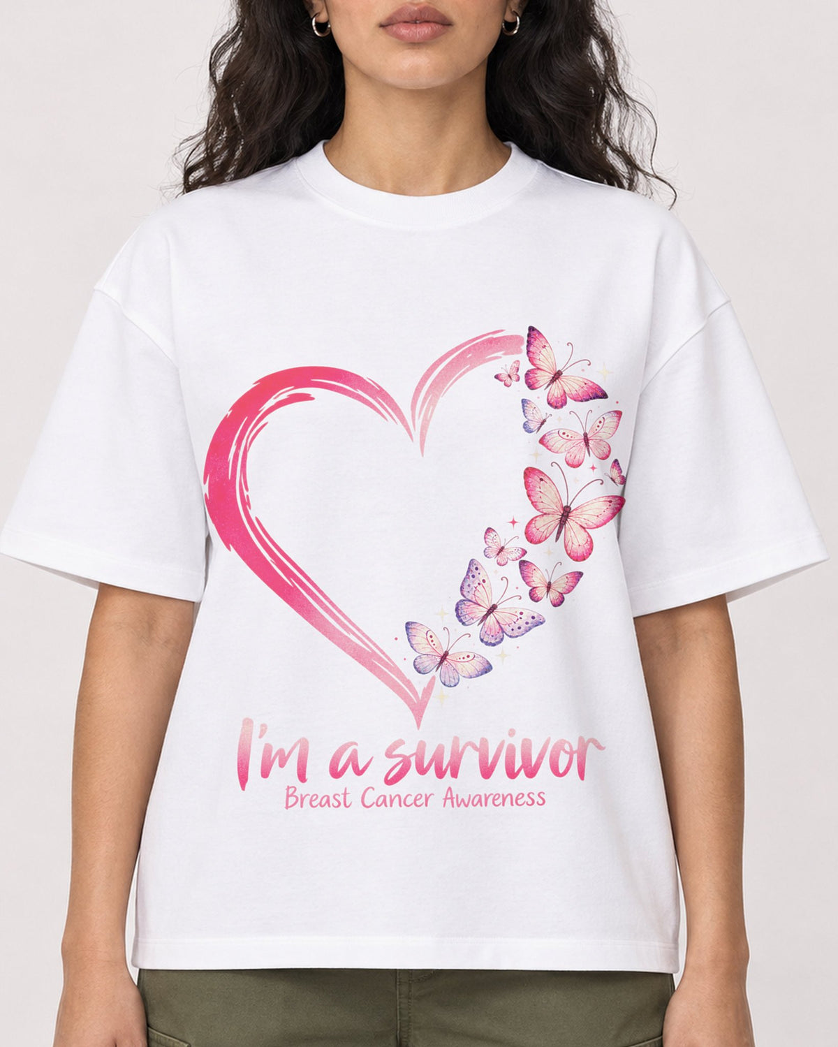 Mockup Boxy Heavyweight Tee White female close-up 07