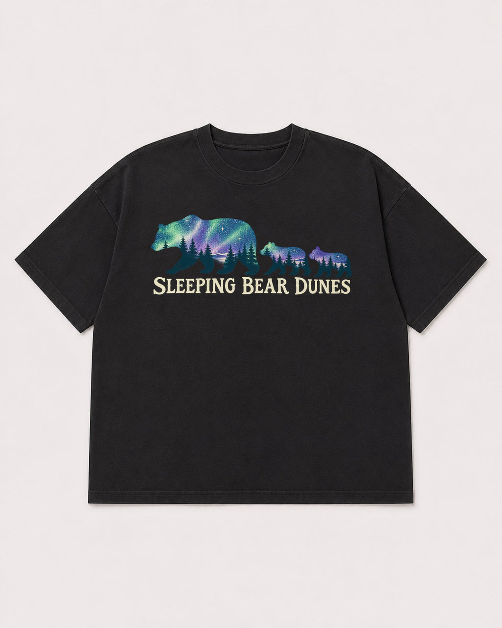 Mockup Boxy Heavyweight Tee Black product