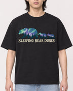 Mockup Boxy Heavyweight Tee Black male close-up 41