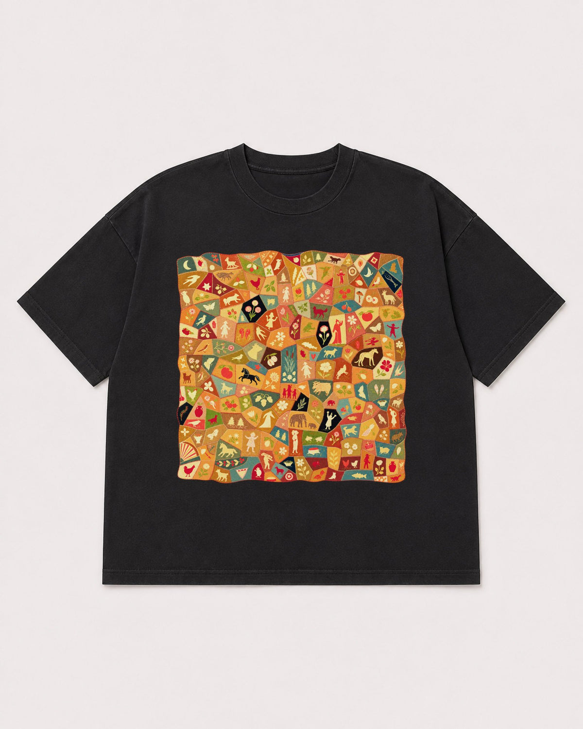 Mockup Boxy Heavyweight Tee Black product