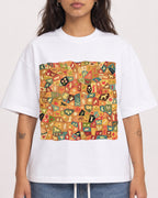 Mockup Boxy Heavyweight Tee White female close-up 06