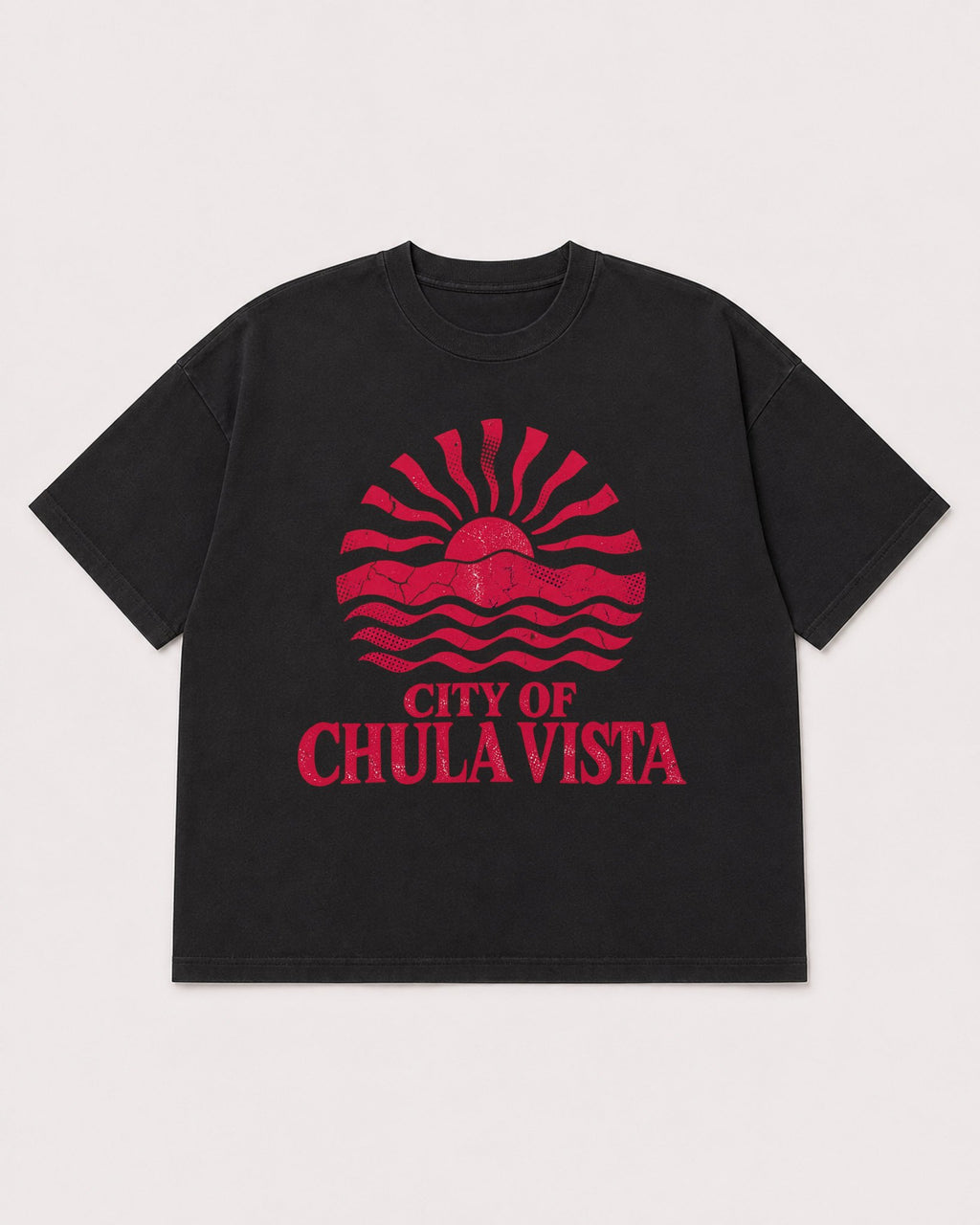 Mockup Boxy Heavyweight Tee Black product