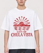 Mockup Boxy Heavyweight Tee White male close-up 01