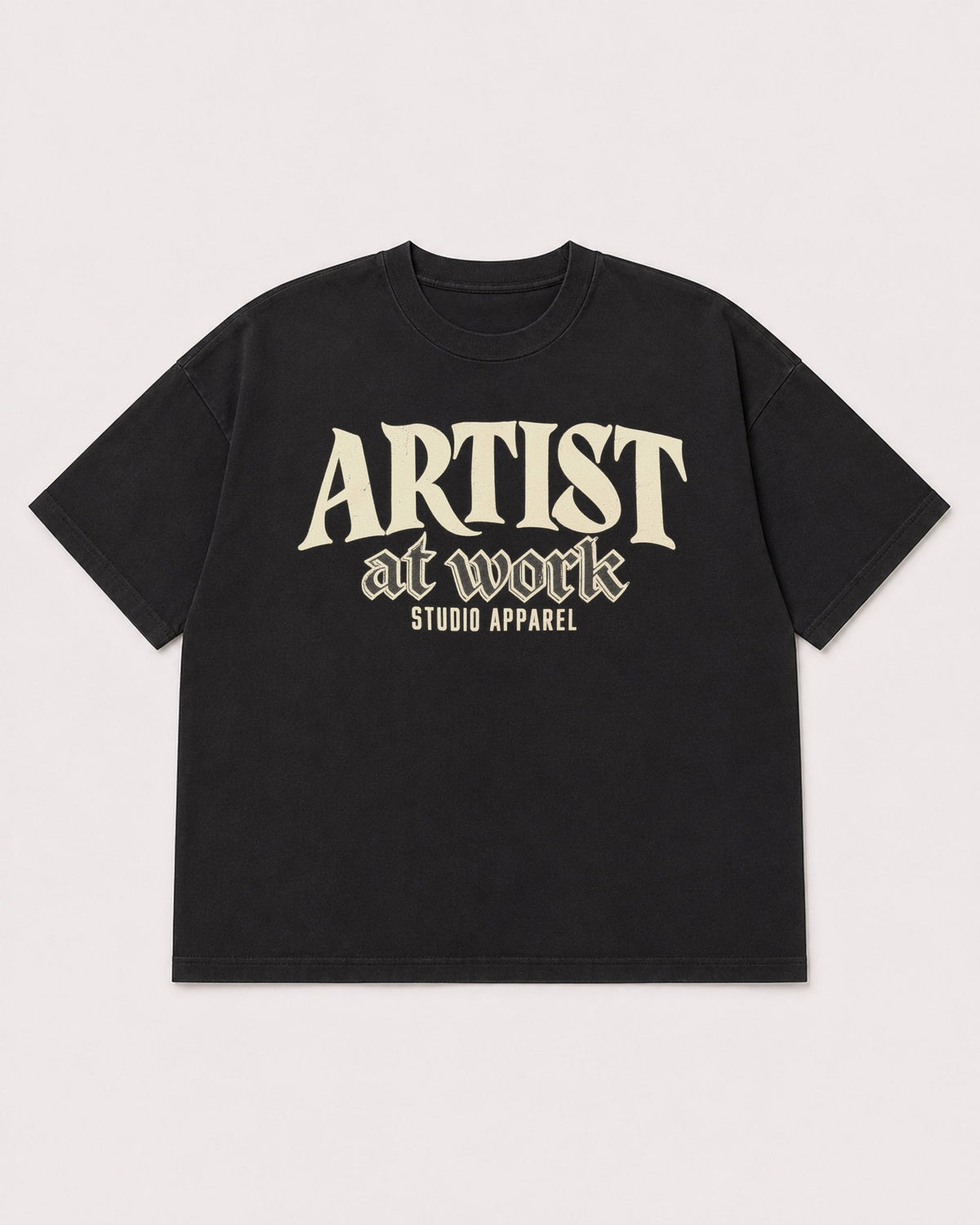 Mockup Boxy Heavyweight Tee Black product