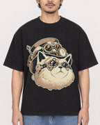 Mockup Boxy Heavyweight Tee Black male close-up 02