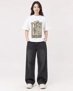 Mockup Boxy Heavyweight Tee White female full-body 03