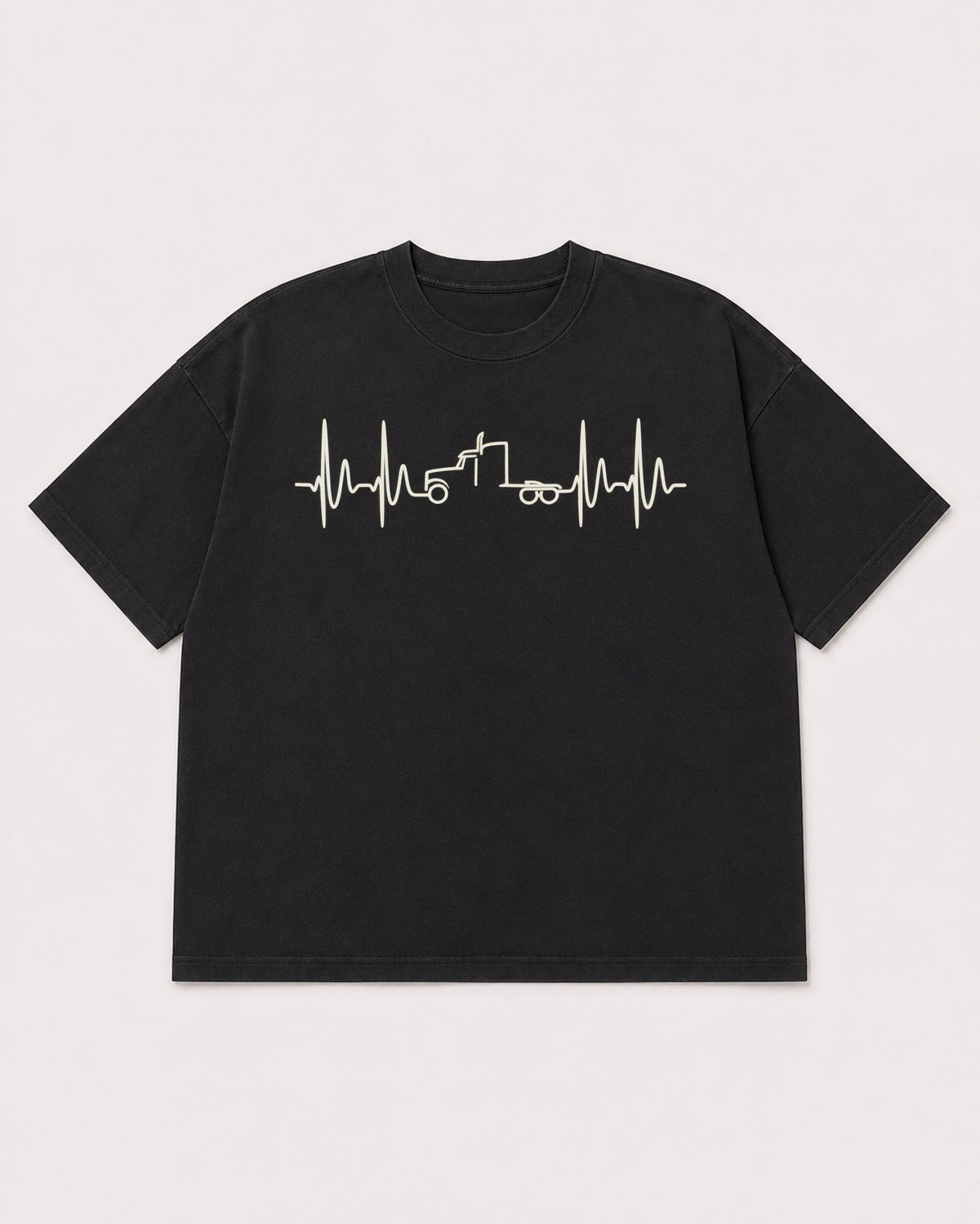 Mockup Boxy Heavyweight Tee Black product