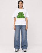 Mockup Boxy Heavyweight Tee White female full-body 50