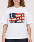 Mockup Boxy Heavyweight Tee White female close-up 09