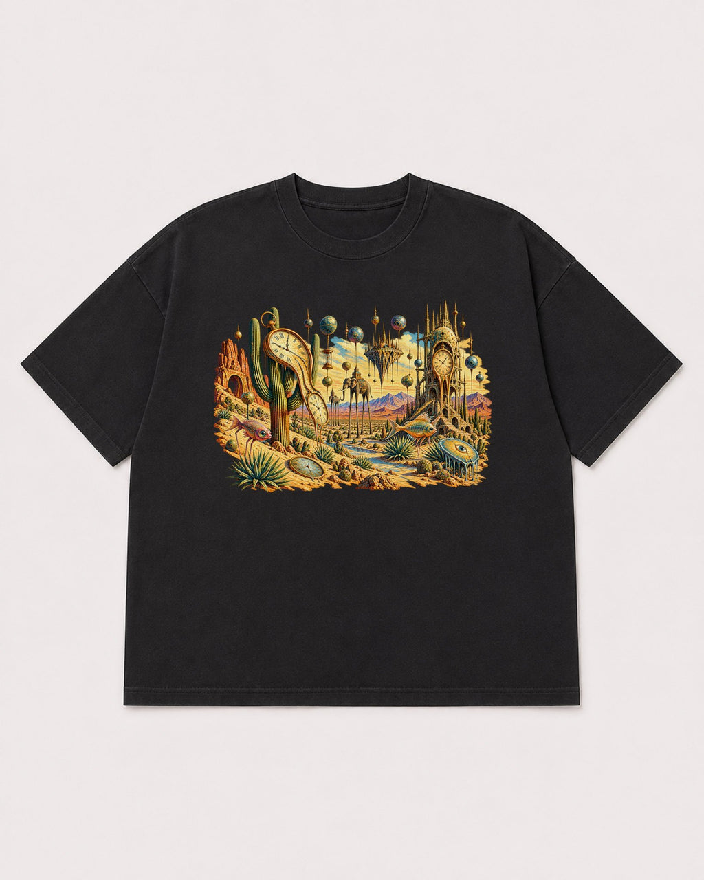 Mockup Boxy Heavyweight Tee Black product