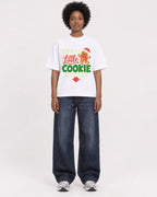 Mockup Boxy Heavyweight Tee White female full-body 14