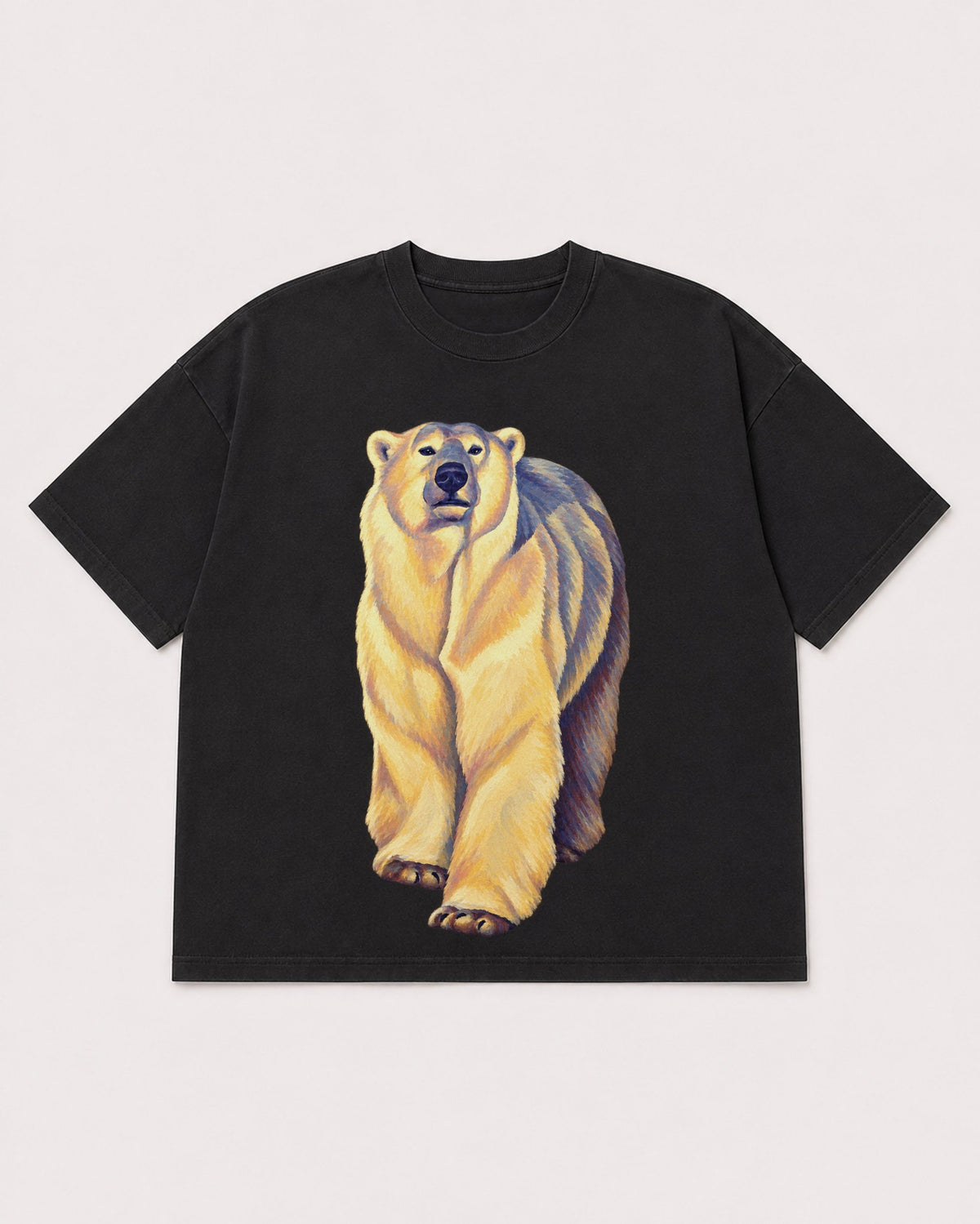 Mockup Boxy Heavyweight Tee Black product
