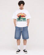 Mockup Boxy Heavyweight Tee White male full-body 03