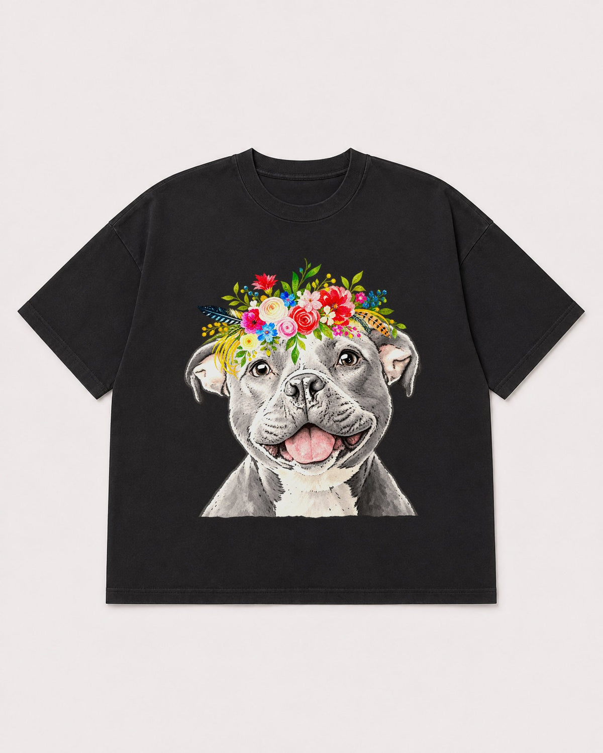 Mockup Boxy Heavyweight Tee Black product