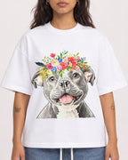 Mockup Boxy Heavyweight Tee White female close-up 06