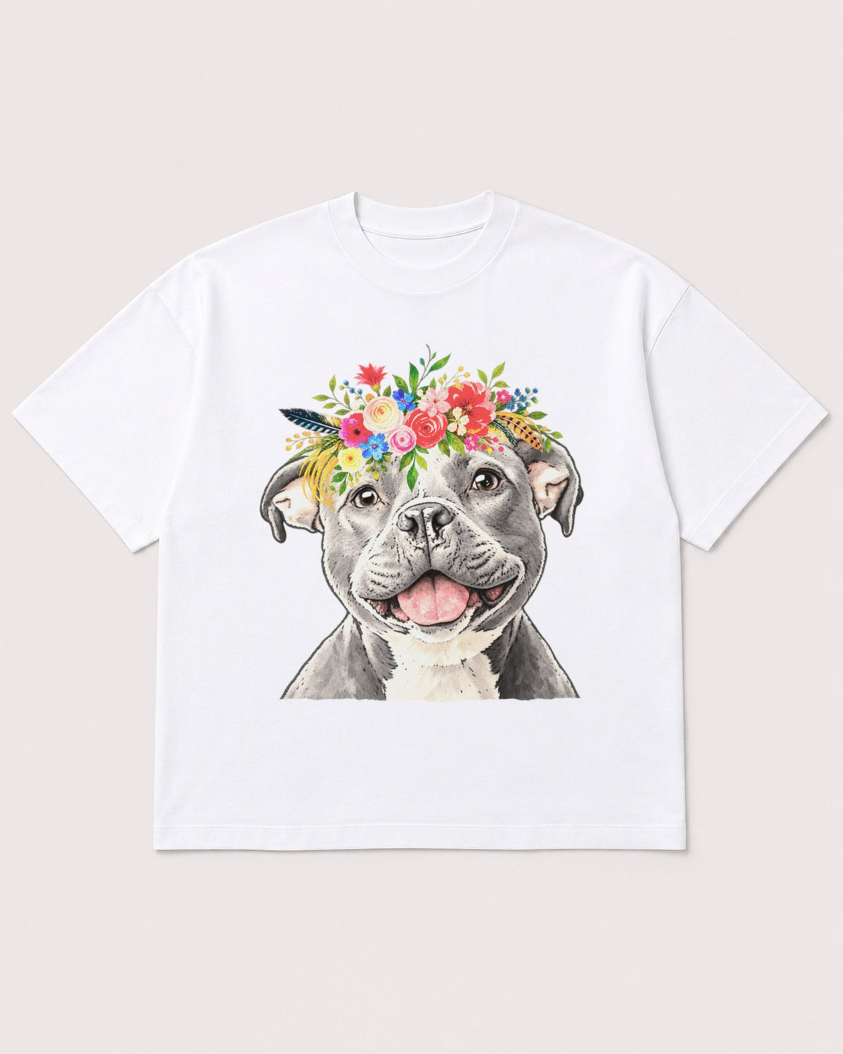 Mockup Boxy Heavyweight Tee White product