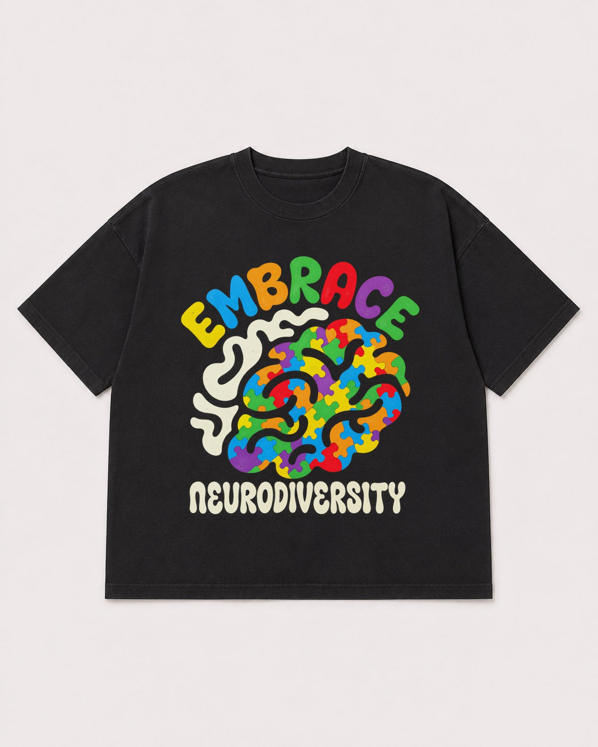 Mockup Boxy Heavyweight Tee Black product