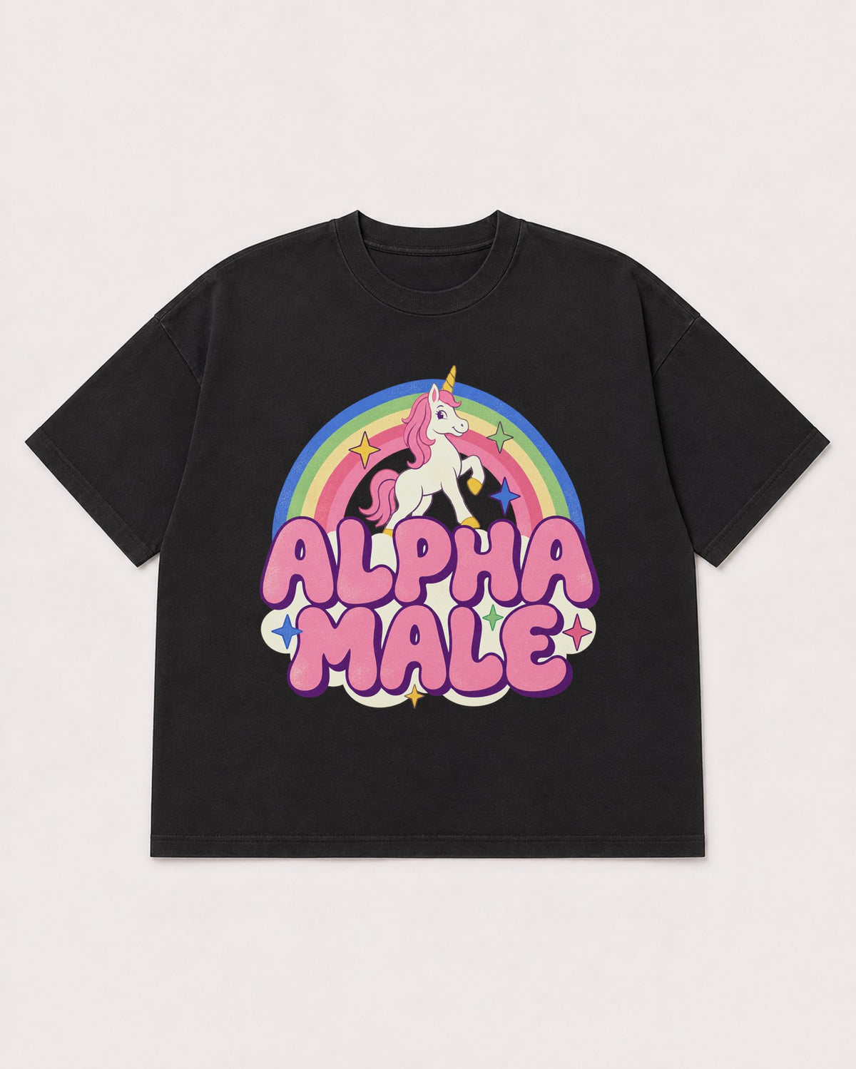 Mockup Boxy Heavyweight Tee Black product