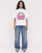 Mockup Boxy Heavyweight Tee White female full-body 30