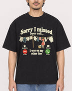 Mockup Boxy Heavyweight Tee Black male close-up 02